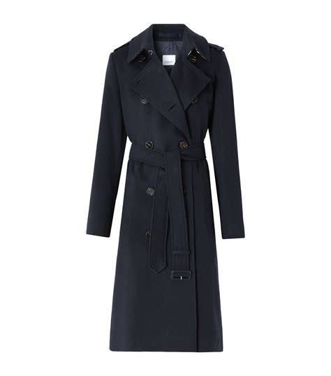 burberry trenchcoat blau damen|burberry kensington trench coats.